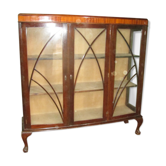 English mahogany showcase from 1920