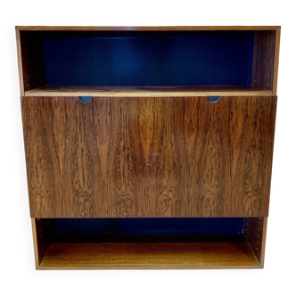 Wall mounted rosewood desk scandinavian design 1950.