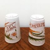 Duo pepper salt shaker in Moustiers earthenware