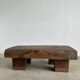 Asian solid wood quadripod brutalist coffee table H30 L81 l42