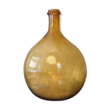 Old red glass demijohn