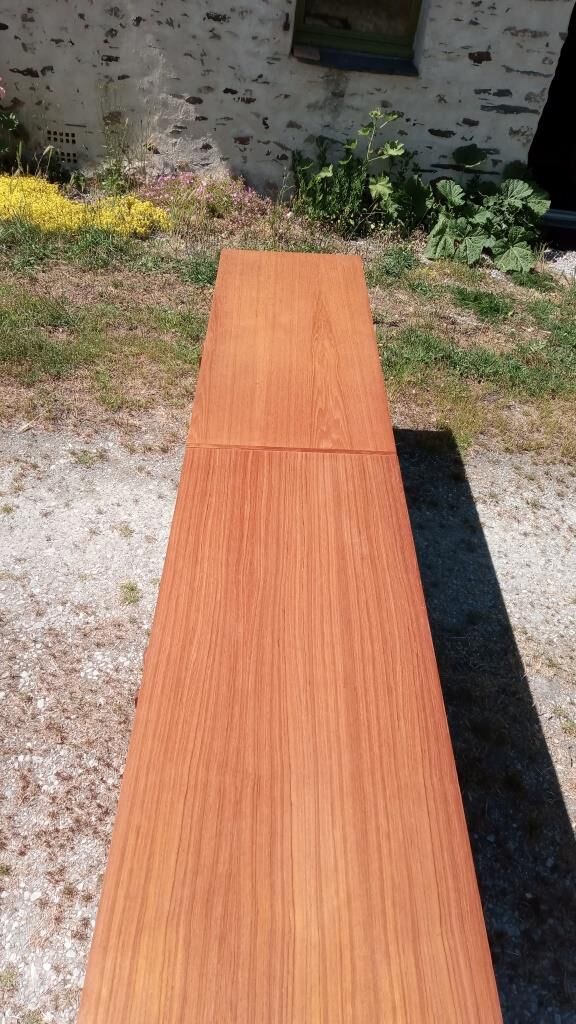 Teak veneer sideboard