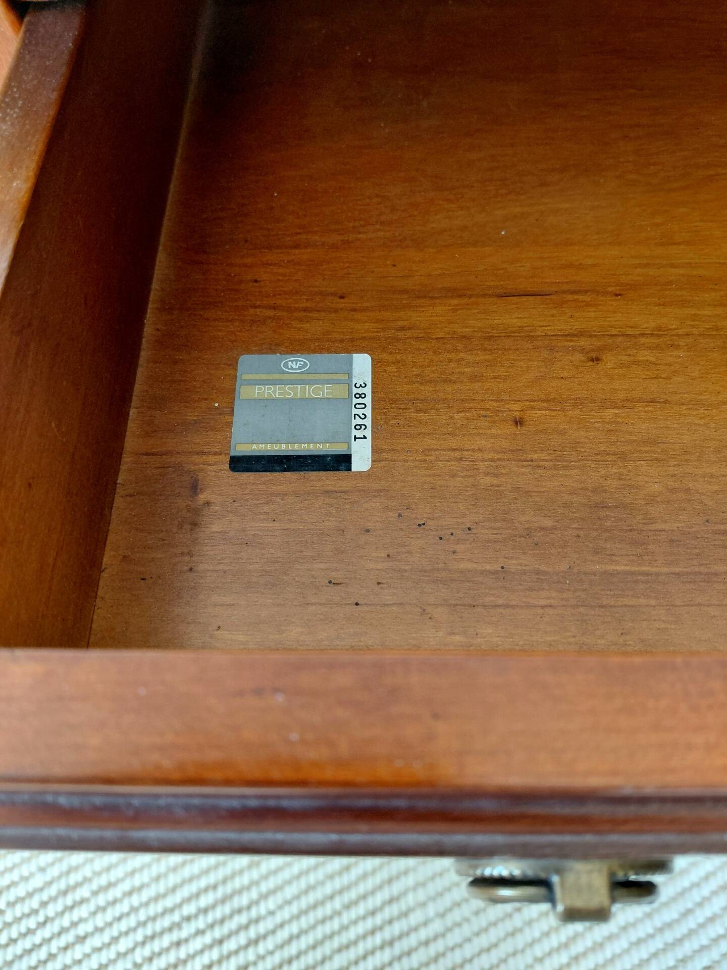 Bureau Bonheur du Jour in Louis XVI style - Cherry wood and Brass - NF P label.