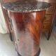Somno Epoque Empire - Beautiful flamed mahogany - Original grey Sainte-Anne marble