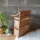 Wall shelf or to be placed in unique Japanese style rattan vintage pagoda