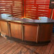 1950s bar in oak and Formica