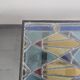 Vintage stained glass coffee table 1960