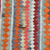 Pink Vintage Kilim Runner Rug, 95x325Cm