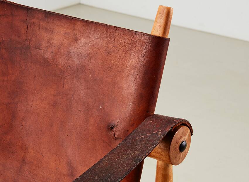 Unique Safari Chair by Architect Enrico Hartsuyker Netherlands 1960s