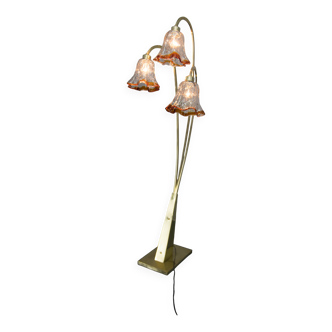 Murano Glass Floor Lamp, Italy, 1980s