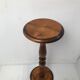 Column, wooden pedestal turned in vintage walnut