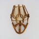 Louis Sognot rattan and bamboo wall light. 1950s