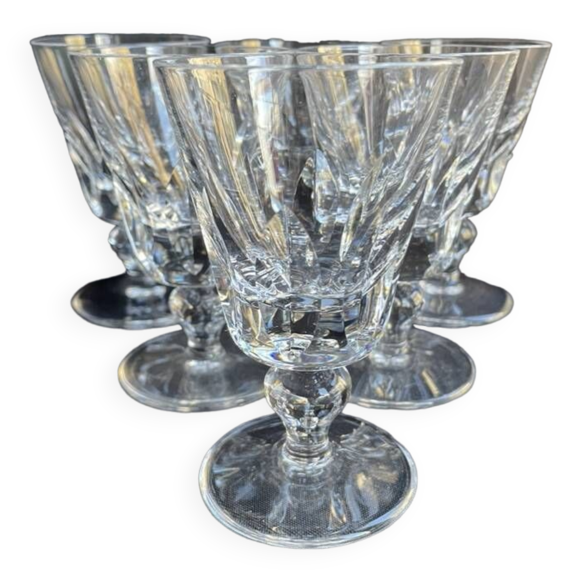 6 saint louis wine glasses jersey service