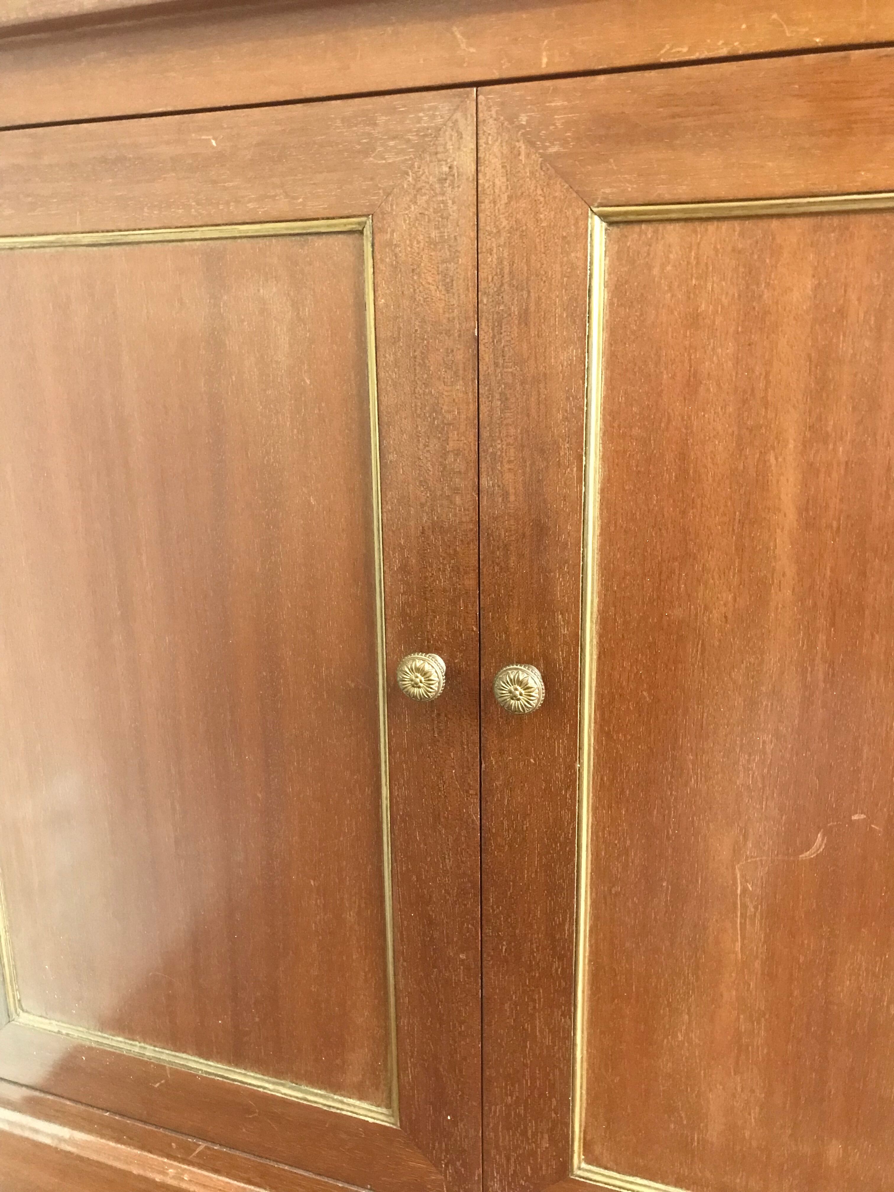 Antique wood bookcase furniture Napoleon III style