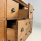 Pharmacy cabinet chest of drawers large oak antiques