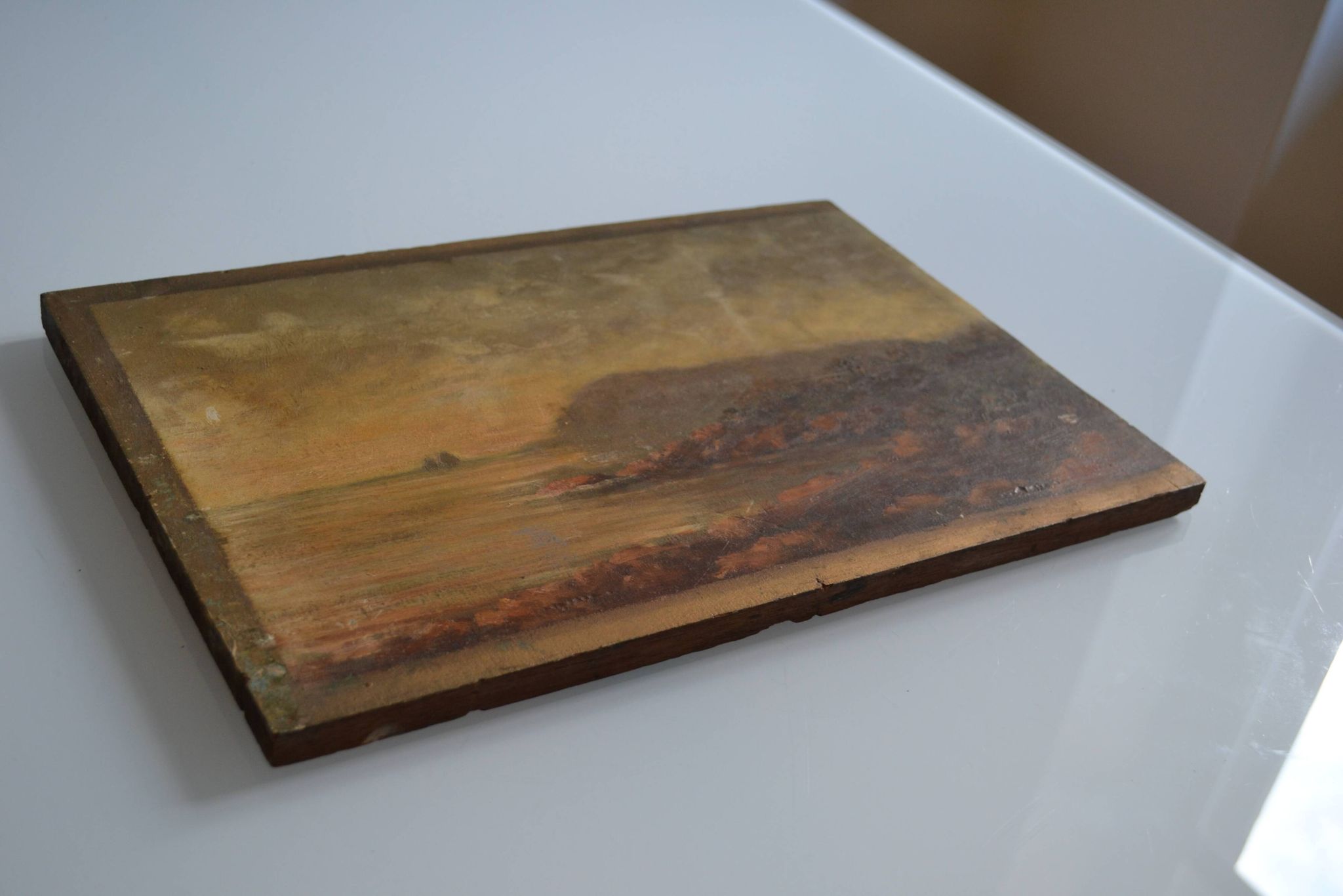 Old seaside painting HSP marine painting signed A. Raynal