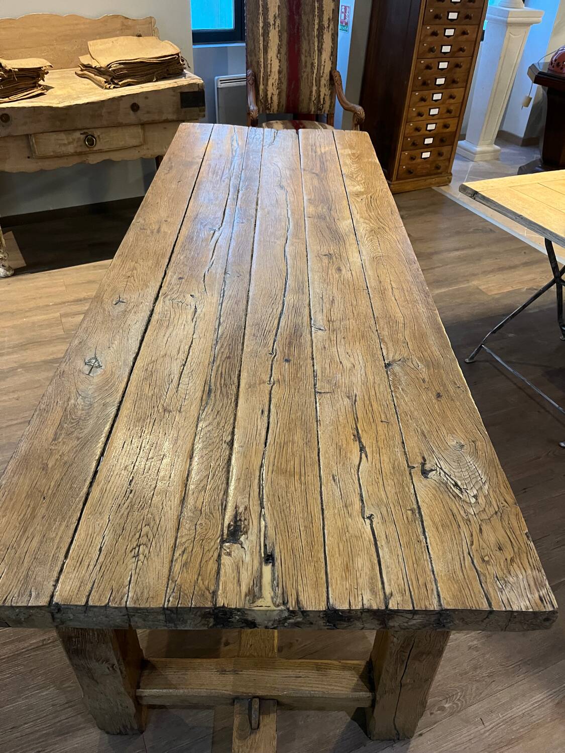 Oak farm table
