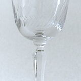 Suite of six crystal standing glasses