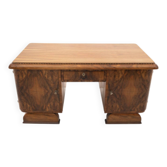 Impressive Art Deco desk, Poland, ca. 1930.
