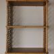 Vintage rattan wall shelf