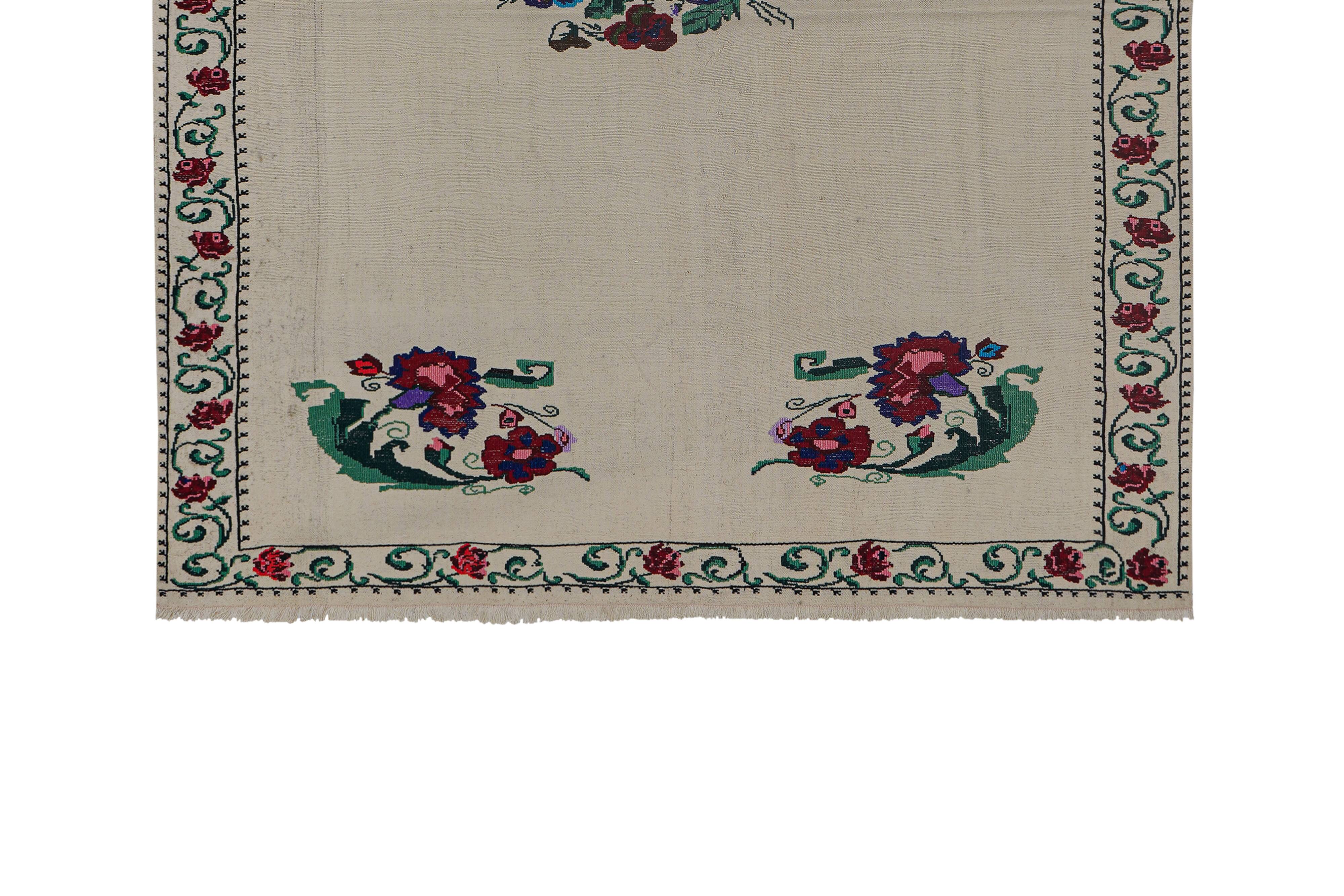 Vintage Turkish Oushak Handwoven Rug 167x198 cm