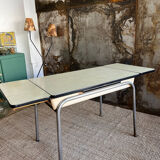 Formica and chrome extension table 2 stools 2 chairs