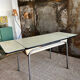 Formica and chrome extension table 2 stools 2 chairs