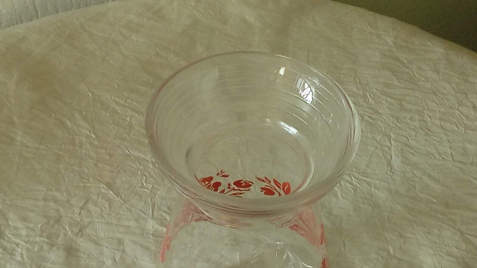 Hyacinth vase in glass decoration grave years 1950
