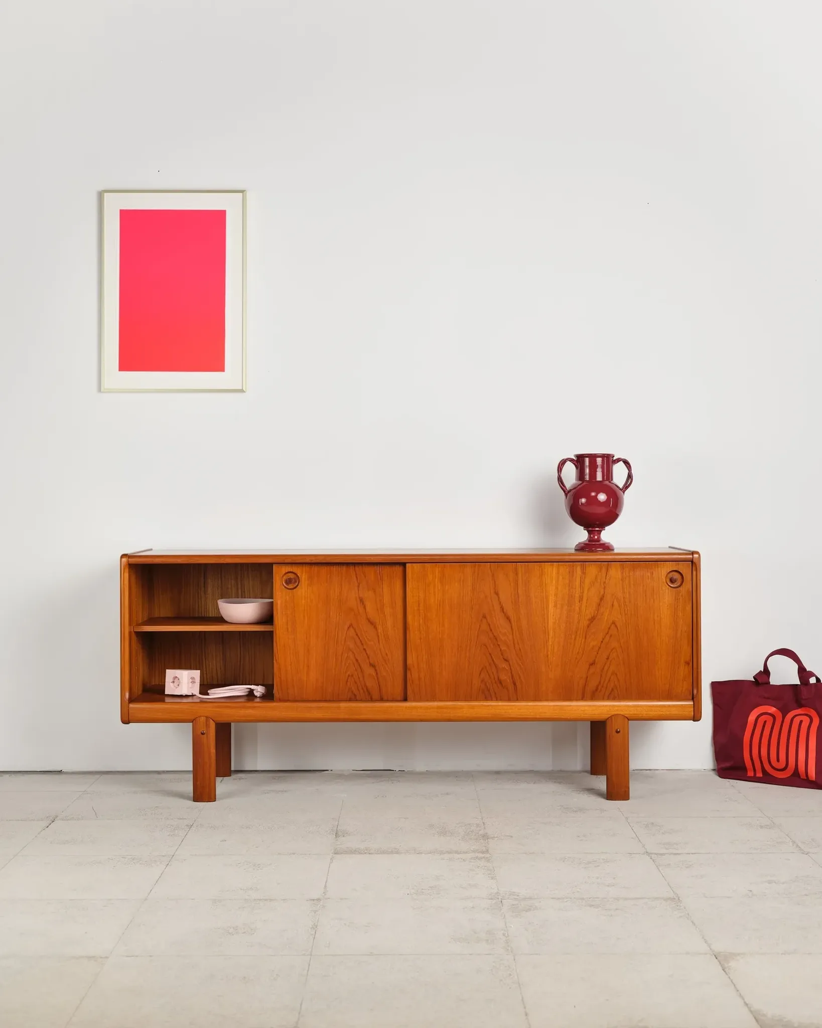 Teak sliding door enfilade by H.W. Klein, Denmark, 1960s