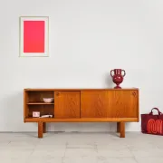 Teak sliding door enfilade by H.W. Klein, Denmark, 1960s