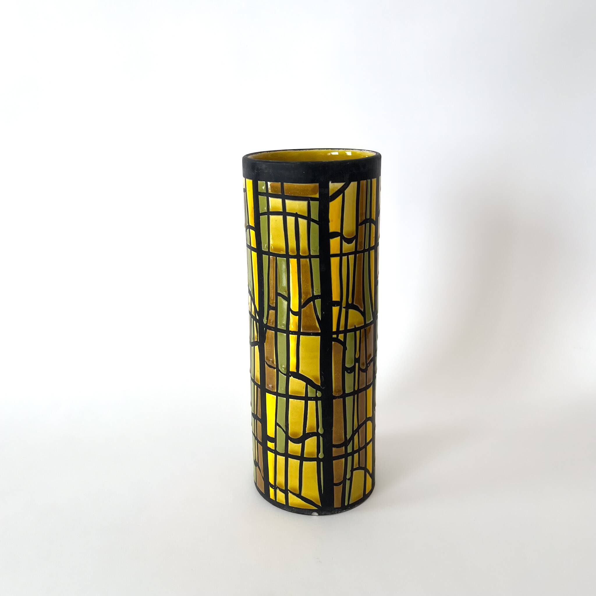 Alvino Bagni roll vase for Raymor – Italian glazed ceramic - MCM