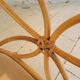 Two large rattan armchairs