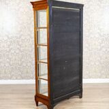 Mid-20th Century Single-Leaf Beech Display Cabinet, 1940s