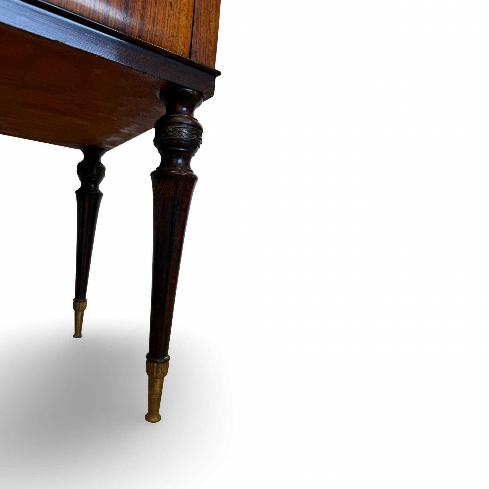 Secretary credenza in marquetry in the Italian Louis XV style from the mid-century, 1960.