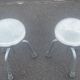 Set of adjustable Danish industrial metal stools, 1968