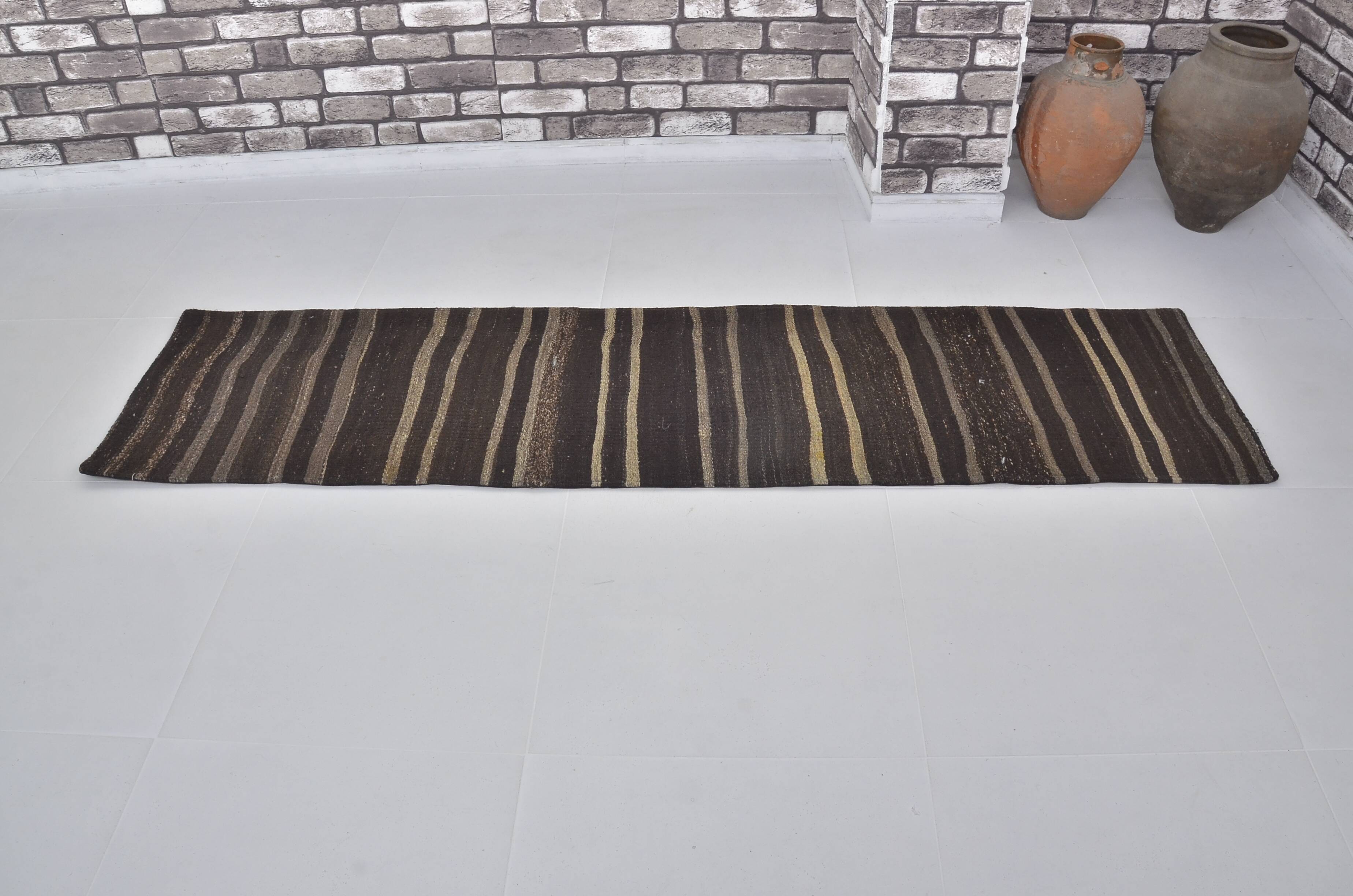 Organic Wool Goat Hair Runner Rug sku 3838