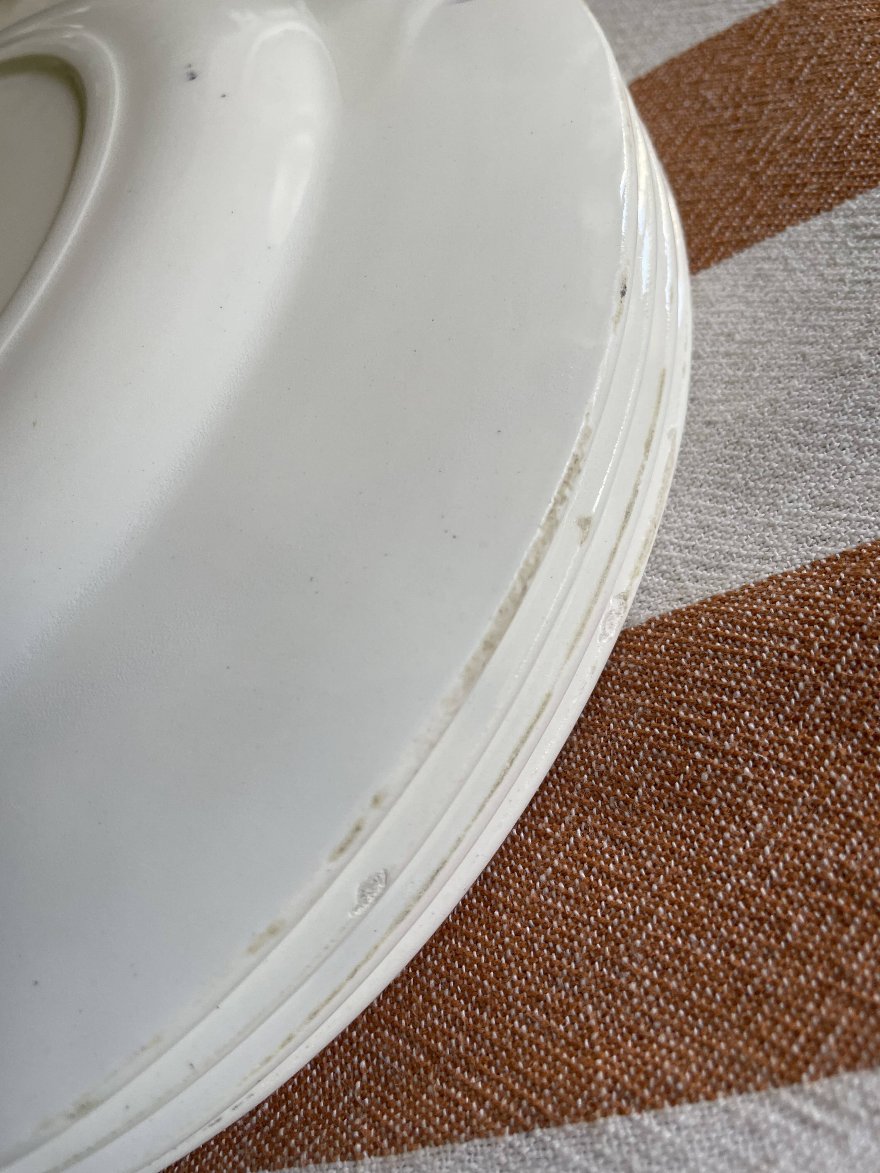 Flat ironstone plates bft 19th century