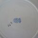 5 plates old faience Badonviller decoration flowers blue-red
