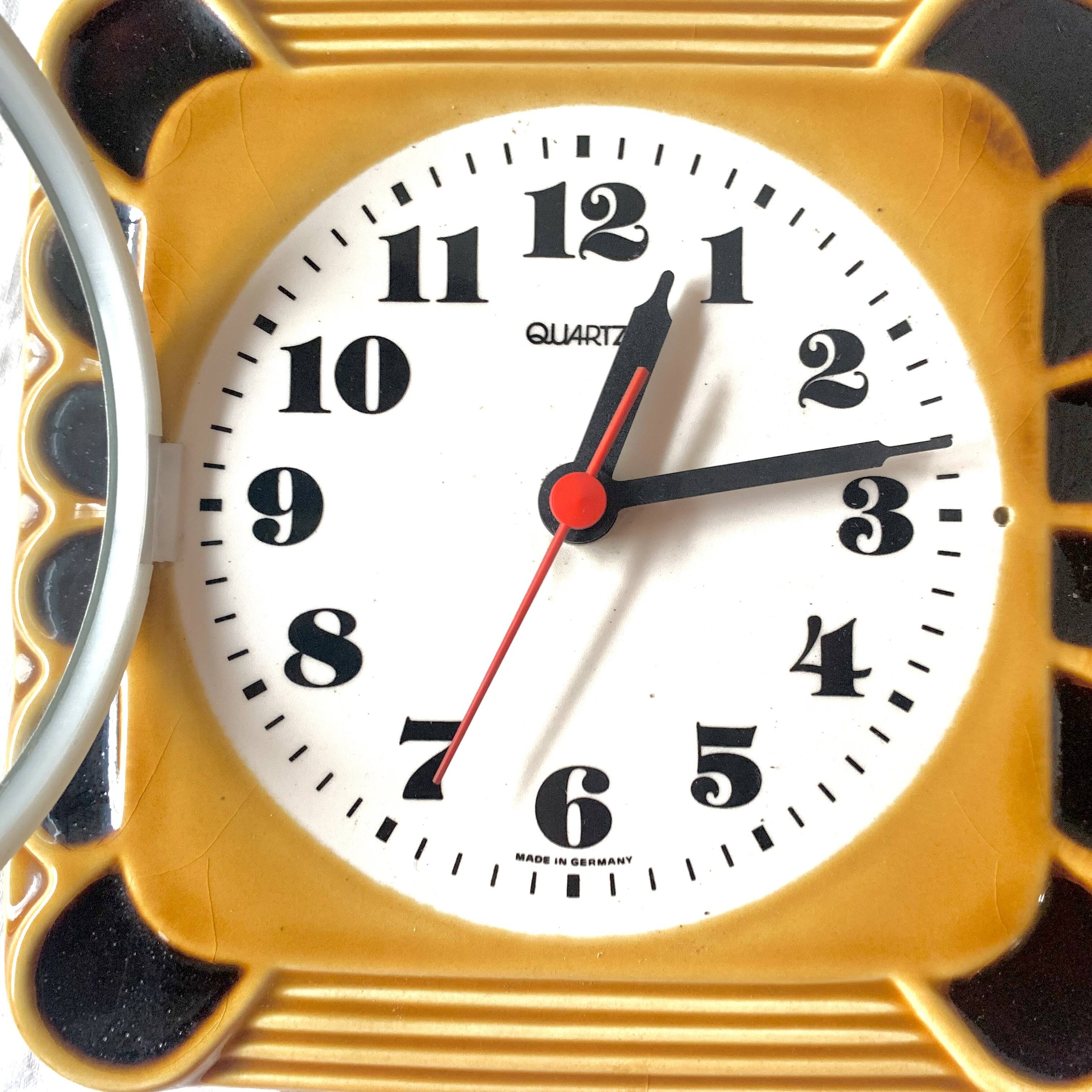 Vintage ceramic wall clock