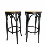 Vintage caned bar stools