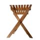 Folding wooden stool