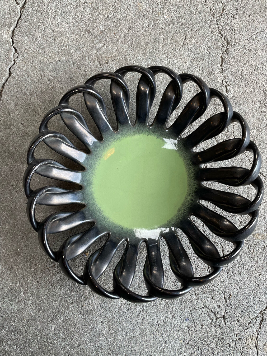 Ceramic fruit cup 1950