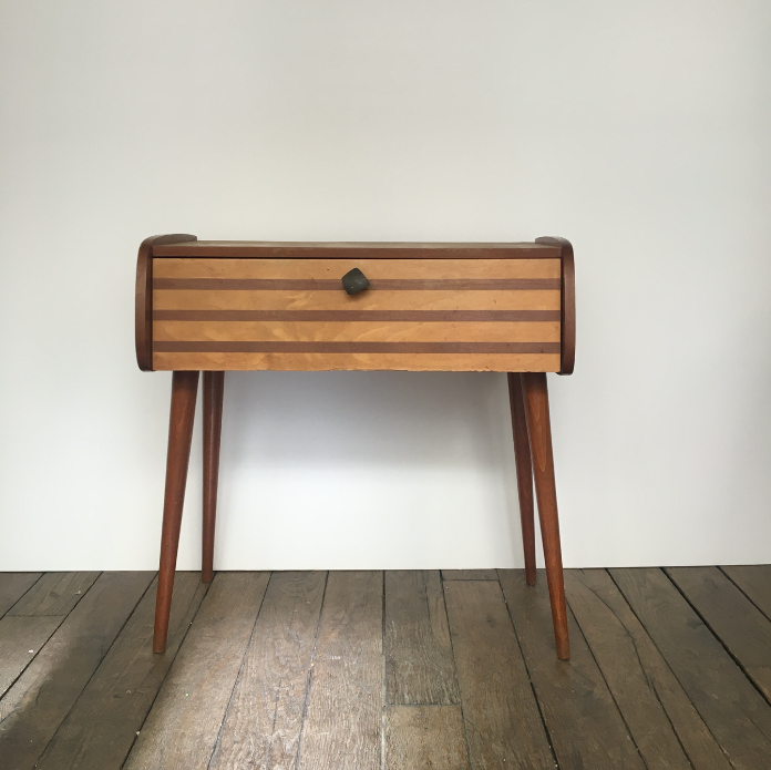 Bedside table compass legs 50s