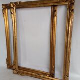 Pair of Montparnasse frames in gilded wood with circa 1960 leaf - 40 x 30 cm