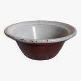 19th century enamelled earthenware salad bowl