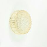 Plafonnier en verre ambré à bulles, style Mid-Century, par H. Tynell pour Limburg, années 1970