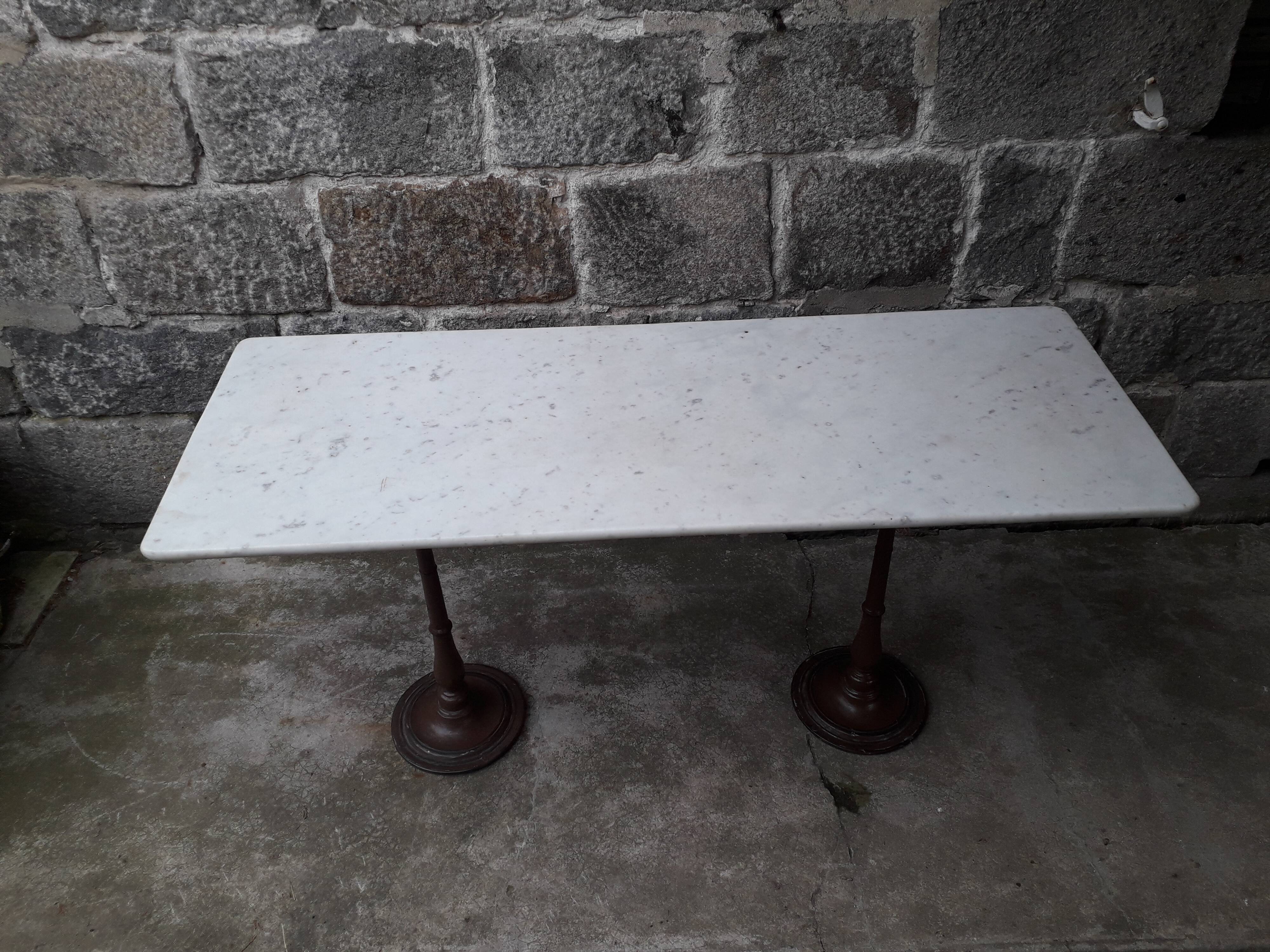 Bistro table marble top 145.5 cm