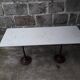Table bistrot plateau marbre 145,5 cm
