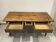 Antique natural wood farm table with 3 drawers