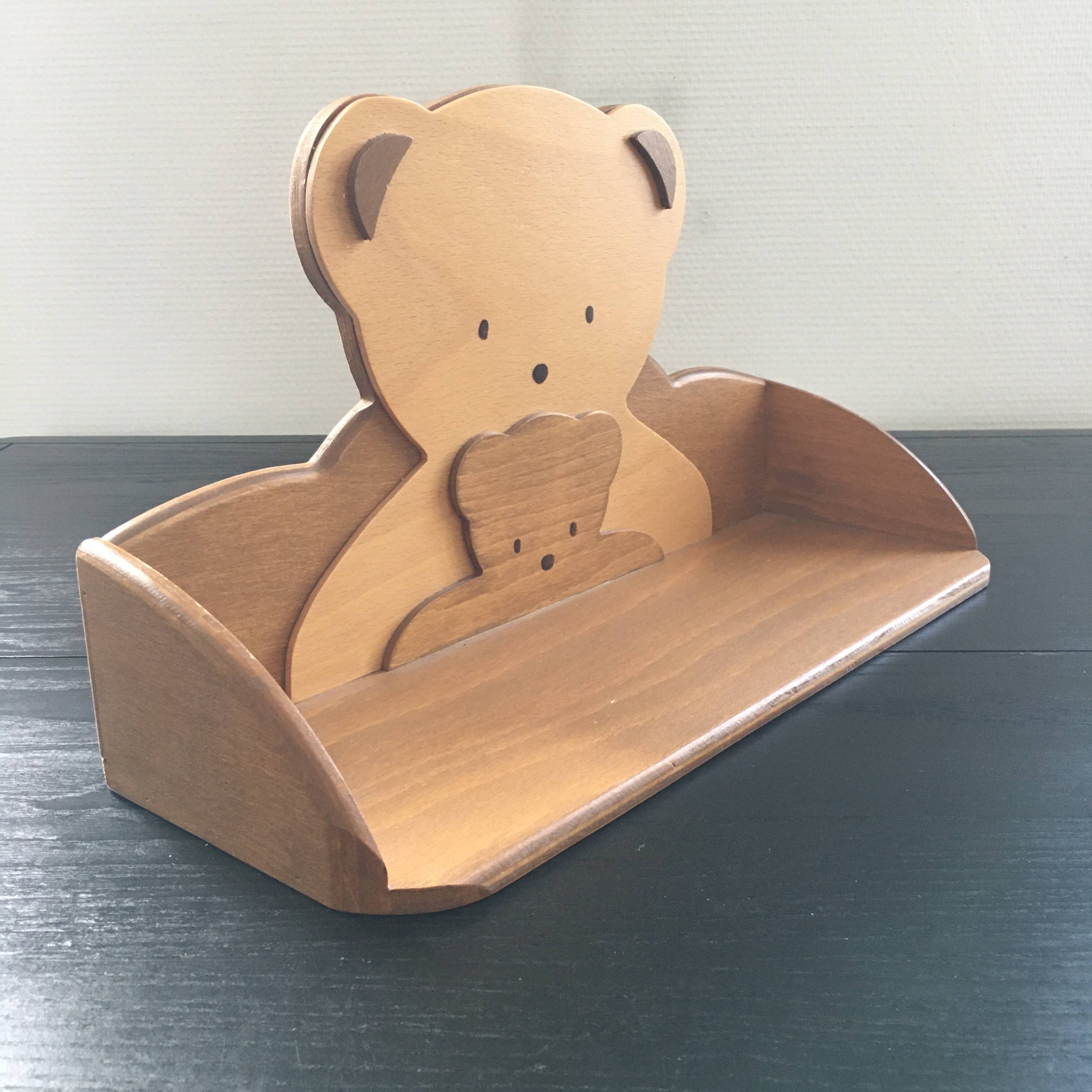 Vintage bear shelf
